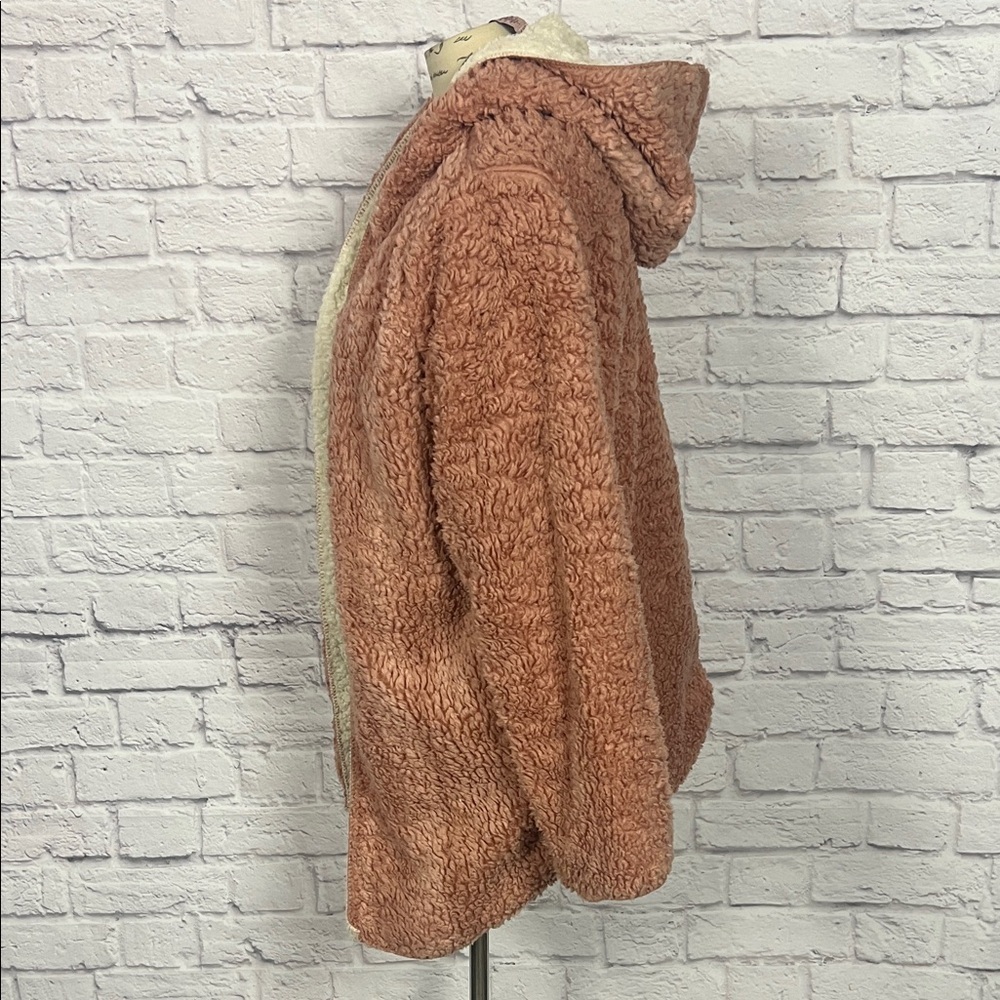 Warm Rose Gold Teddy Jacket - Picture 6 of 8